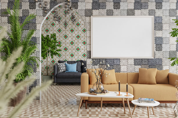 Outdoor entertaining with architectural windows